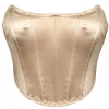 Lorlie WOMENS QUITE AN EVENING SHINY BEIGE CORSET TOP