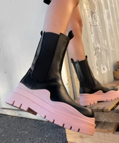 Lorlie WOMENS FEELS LIKE MONEY PINK CHELSEA BOOTS