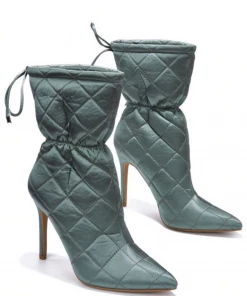 Lorlie WOMENS PERFECT TIMING GREEN HEEL BOOT