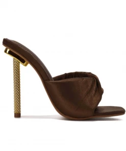 Lorlie GLAM SZN TAUPE HEEL MULE