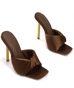 Lorlie GLAM SZN TAUPE HEEL MULE