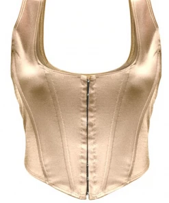 Lorlie NO MORE GAMES BEIGE CORSET TOP