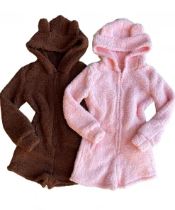 Lorlie SWEATERS & JACKETS CUDDLE WITH ME TEDDY BEAR ROMPER