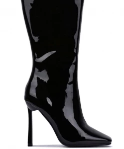 Lorlie STEAL THE NIGHT BLACK PATENT BOOT