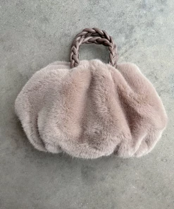 Lorlie SO WARM GREY FUR MINI BAG