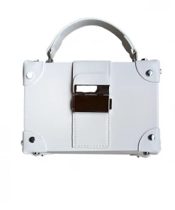 Lorlie ACCESSORIES FLASHY EVENING WHITE TRUNK BAG
