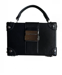 Lorlie FLASHY EVENING BLACK TRUNK BAG