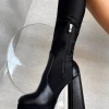 Lorlie WOMENS GROOVIN OUT PLATFORM BLACK BOOT