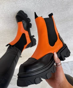 Lorlie ORANGE FEVER CHUNKY CHELSEA BOOT WOMENS