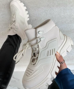 Lorlie OPEN HEART CHUNKY NUDE SNEAKER WOMENS