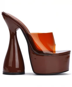 Lorlie BADDIE INTENTIONS BROWN PLATFORM HEEL