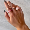 Lorlie MY PINK HEART RING SET WOMENS