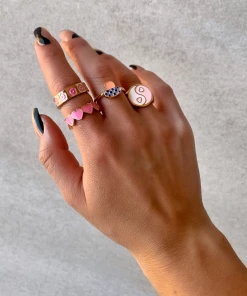 Lorlie MY PINK HEART RING SET WOMENS