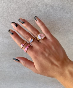 Lorlie MY PINK HEART RING SET WOMENS