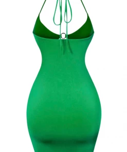 Lorlie IBIZA DREAMS KELLY GREEN MINI DRESS