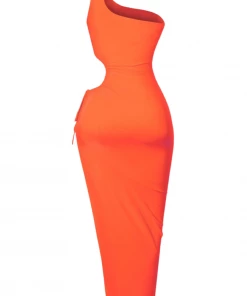 Lorlie WOMENS ATTENTION ON YOU ORANGE MAXI DRESS