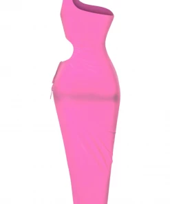 Lorlie WOMENS ATTENTION ON YOU PINK MAXI DRESS