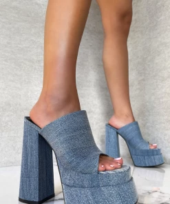Lorlie FALSE REACTIONS DENIM PLATFORM HEEL