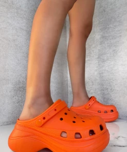 Lorlie EYES ON ME ORANGE PLATFORM CLOG