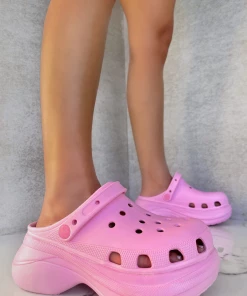 Lorlie EYES ON ME PINK PLATFORM CLOG WOMENS