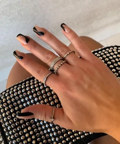 Lorlie SILVER HOT ROMANCE RING SET