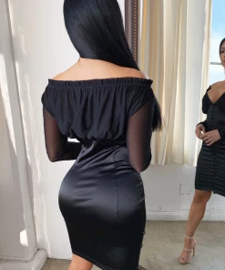 Lorlie DRESSES LEAVE IT ALL TO BLOOM SATIN DRESS