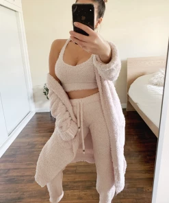 Lorlie SETS SOFT AS CLOUDS PINK CARDIGAN