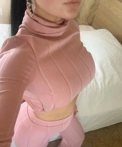 Lorlie ALWAYS CONFIDENT CROP RIBBED SET