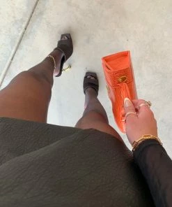 Lorlie HIGH GLAM BLACK MULE HEEL WOMENS