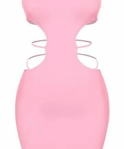 Lorlie AMOR MIO PINK TUBE MINI DRESS